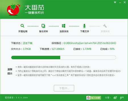 大番茄重装Win10系统教程