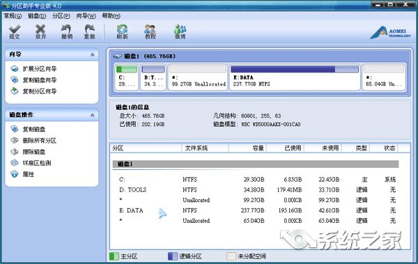 重装win7系统没分区