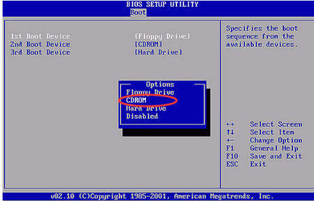 光盘重装系统xp