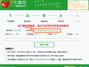 大番茄一键重装系统文件无法下载怎么办