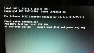 极速重装xp系统开机出现no bootable device解决方法