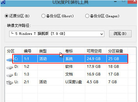 怎样用u深度u盘给联想笔记本装原版win7系统