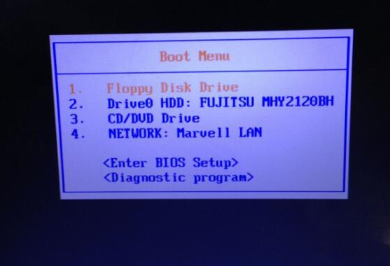 富士通笔记本用绿叶u盘装系统时启动菜单找不到u盘选项怎么办