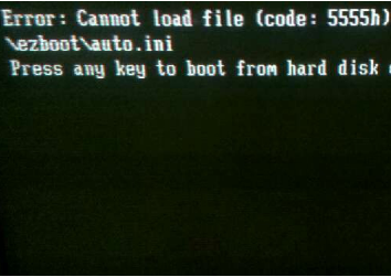 u盘装系统 cannot load file