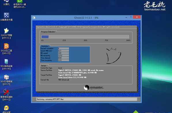 老毛桃u盘装xp系统教程图解(6)