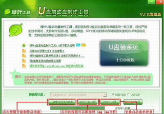 【U盘装系统】绿叶u盘启动盘制作工具v5.3最新版