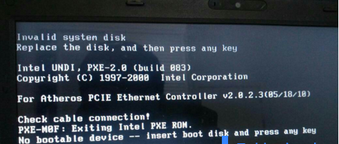 开机不能进入系统