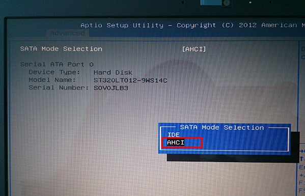 华硕x201e修改硬盘模式(1)