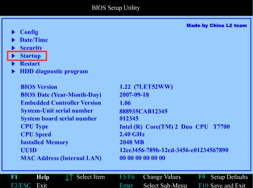 联想T61用u盘装win7系统(1)