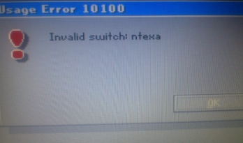 错误Invalid switch