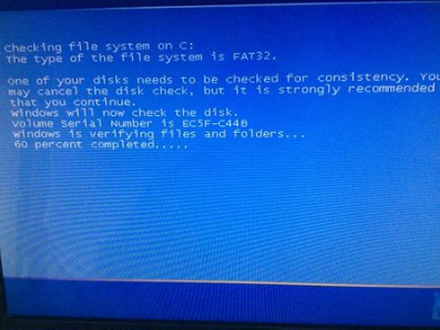 checking file system on