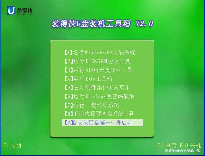 装得快u盘启动盘制作工具v8.0(8)