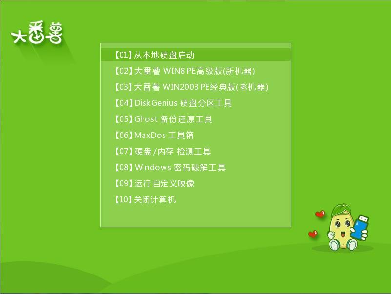 大番薯u盘启动盘制作工具v9.0