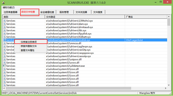 大白菜安全分析工具ScanVirus(3)
