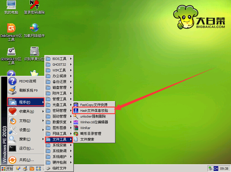 大白菜Hash文件信息校验(1)