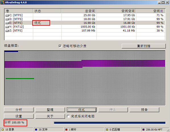 UltraDefrag碎片整理(4)