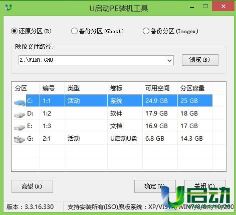 u启动u盘安装win7(1)