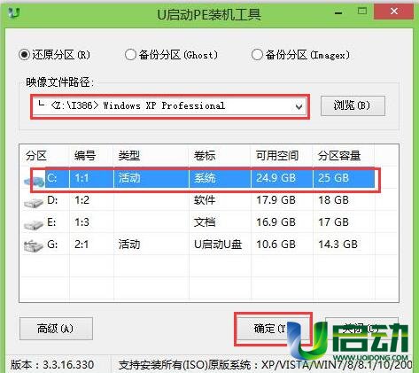 u启动u盘安装原版xp(1)