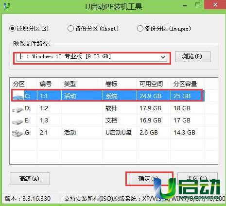 u启动u盘装原版win10(1)