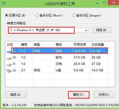 惠普小欧用u启动u盘安装win8.1(1)