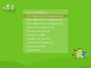 如何利用大番薯u盘启动盘备份系统